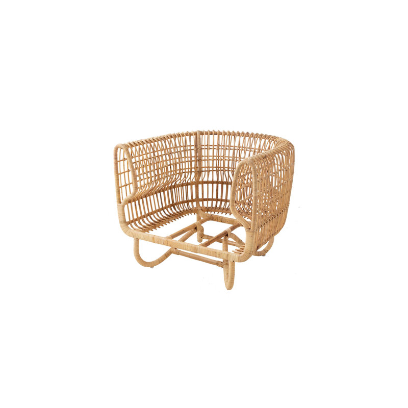 Cane line Nest Lounge Chair With Cushion Set Black Wayfair